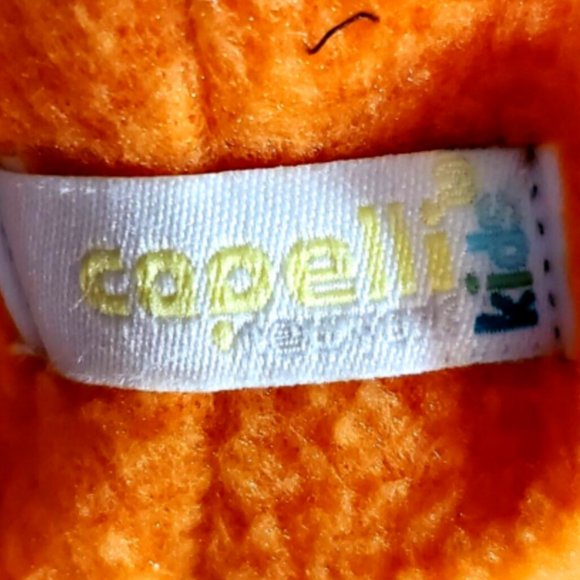 Capelli NY Trapper Hat Kids Beanie Winter Brown White Tassels Orange Lining S/M - Picture 6 of 6